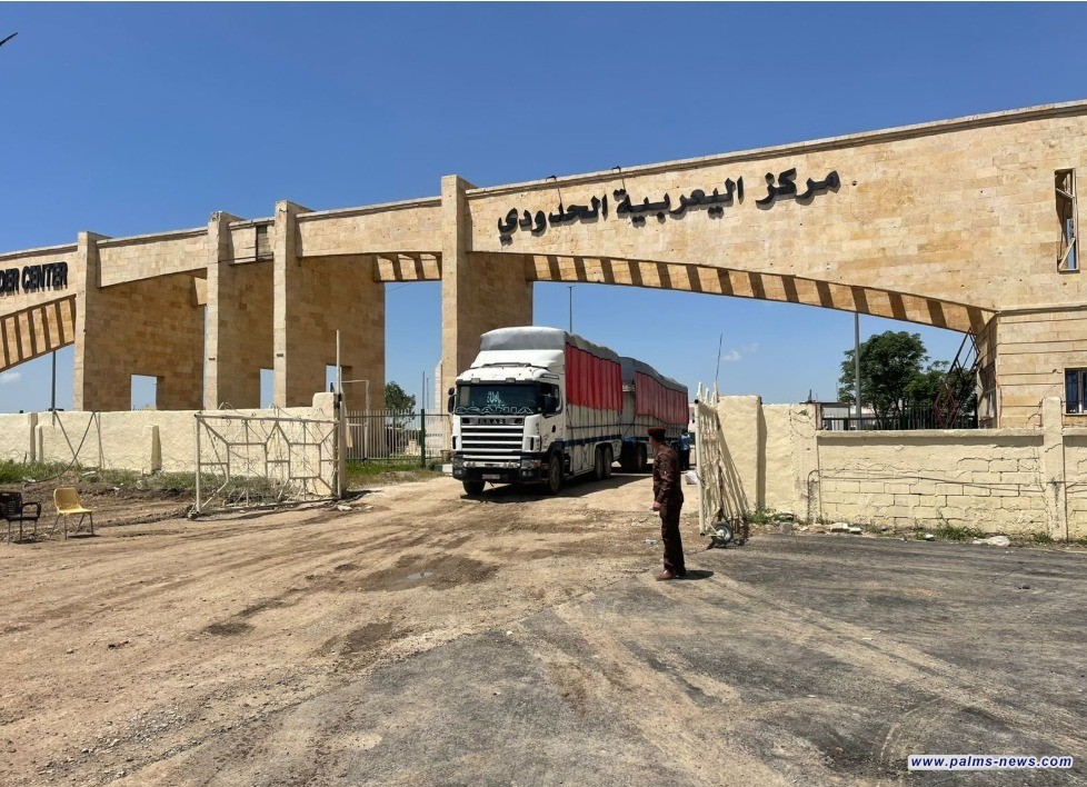 دخول أولى ثلاث شحنات تجارية عبر منفذ ربيعة الحدودي من الجانب السوري